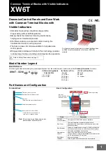 Предварительный просмотр 1 страницы Omron XW6T Series Manual