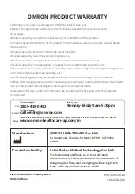 Preview for 28 page of Omron Y-506W Instruction Manual
