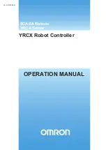 Omron YRCX Series Operation Manual предпросмотр