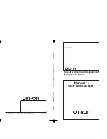 Preview for 1 page of Omron Z300 V3 - SETUP Setup Manual