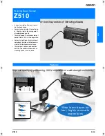 Предварительный просмотр 1 страницы Omron Z510 Specification Sheet