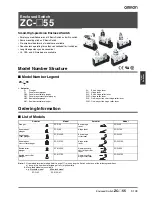 Preview for 1 page of Omron ZC-55 - Datasheet