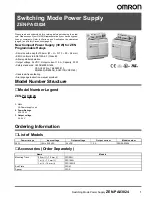 Preview for 1 page of Omron ZEN-PA03024 Datasheet