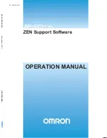 Предварительный просмотр 1 страницы Omron ZEN-SOFT01-V4 - 12-2008 Operation Manual