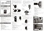 Omron ZFV-CA40 Instruction Sheet preview