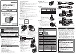 Omron ZFV-SC50 Series Instruction Sheet preview