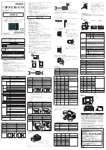 Omron ZFX-C10 COMMUNICATION Instruction Sheet предпросмотр