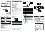 Preview for 1 page of Omron ZFX-S Instruction Sheet