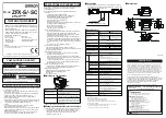 Предварительный просмотр 2 страницы Omron ZFX-S Instruction Sheet