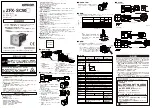 Omron ZFX-SC50 Instruction Sheet preview