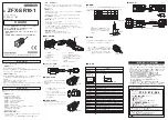 Предварительный просмотр 1 страницы Omron ZFX-SR10-1 Instruction Sheet