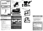 Omron ZG-RPD Series Instruction Sheet preview