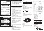 Preview for 3 page of Omron ZN-J25A Instruction Sheet