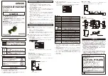 Предварительный просмотр 1 страницы Omron ZS-HLDS14AFT Instruction Sheet