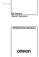 Omron ZX Series Operation Manual preview