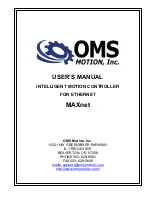 Preview for 1 page of OMS MAXnet User Manual