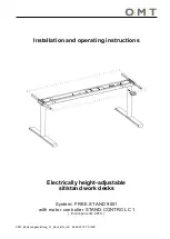 OMT FREE.STAND 9051 Installation And Operating Instructions Manual предпросмотр