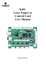 Omtech K40+ User Manual preview