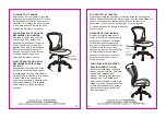 Preview for 7 page of OMX Brenton Studio Mesh Task Chair Assembly Instructions And Warranty Information