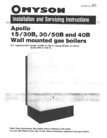 Omyson Apollo 15/50B Installation And Servicing Instructions preview