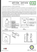 On Automation VENUS MV35B Instruction Manual предпросмотр