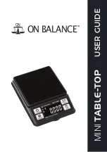 On Balance MTT-100 User Manual preview