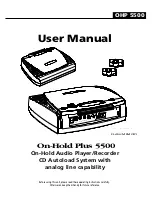 Предварительный просмотр 1 страницы On-Hold Plus OHP-5500 User Manual