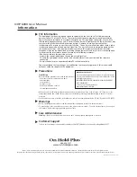 Предварительный просмотр 12 страницы On-Hold Plus OHP-6000 User Manual