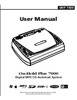 On-Hold Plus OHP-7000 User Manual предпросмотр