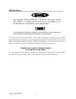 Preview for 4 page of On-Line Power Fire Alarm Back-up UPS1481 UNIT User Manual