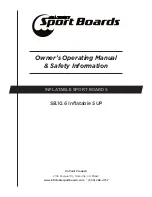 Предварительный просмотр 1 страницы On Point Products Inflatable Sport Boards SB.10.6 Owner'S Operating Manual & Safety Information