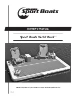 Preview for 1 page of On Point Products Inflatable Sport Boats Yacht Dock Owner'S Manual