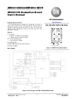 Предварительный просмотр 1 страницы ON Semiconductor AR0551CSSC32SMFAH3-GEVB User Manual