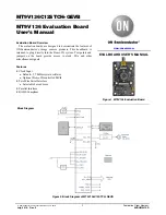 Предварительный просмотр 1 страницы ON Semiconductor MT9V136C12STCH-GEVB User Manual