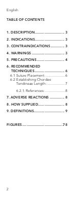 Предварительный просмотр 2 страницы On-X CHORD-X ePTFE SUTURE Instructions For Use Manual