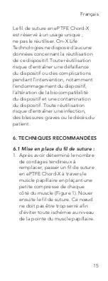 Предварительный просмотр 15 страницы On-X CHORD-X ePTFE SUTURE Instructions For Use Manual