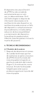 Предварительный просмотр 35 страницы On-X CHORD-X ePTFE SUTURE Instructions For Use Manual