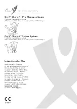 Preview for 1 page of On-X Chord-X Series Instructions For Use Manual