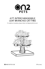 Preview for 1 page of on2 PETS 4 FT. INTERCHANGEABLE LEAF BRANCHES CAT TREE Quick Start Manual