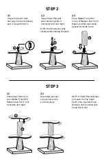 Preview for 3 page of on2 PETS 4 FT. INTERCHANGEABLE LEAF BRANCHES CAT TREE Quick Start Manual