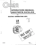 Onan 1 5LK-51M Operator'S Manual And Parts Catalog предпросмотр