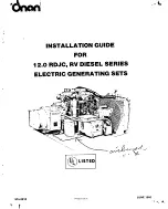 Onan 12.0 RDJC Series Installation Manual предпросмотр