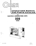 Предварительный просмотр 1 страницы Onan 40.0DDB-515R Series Operator'S Manual And Parts Catalog