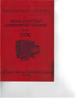 Onan CCK Series Instruction Manual preview