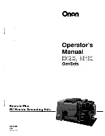 Предварительный просмотр 1 страницы Onan Emerald Plus BGE Series Operator'S Manual