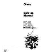 Предварительный просмотр 1 страницы Onan RDJE Service Manual