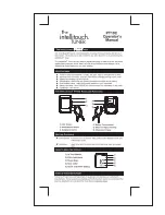 Preview for 1 page of Onboard Research PT10C The Intellitouch Operator'S Manual