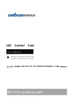 Onbon BX-V75 User Manual предпросмотр