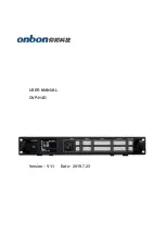 Preview for 1 page of Onbon OVP-H4D User Manual