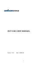 Onbon OVP-H4X User Manual preview